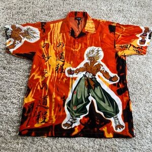 Vintage Oscar Misa Anime Graphic Orange Men's Shirt XL